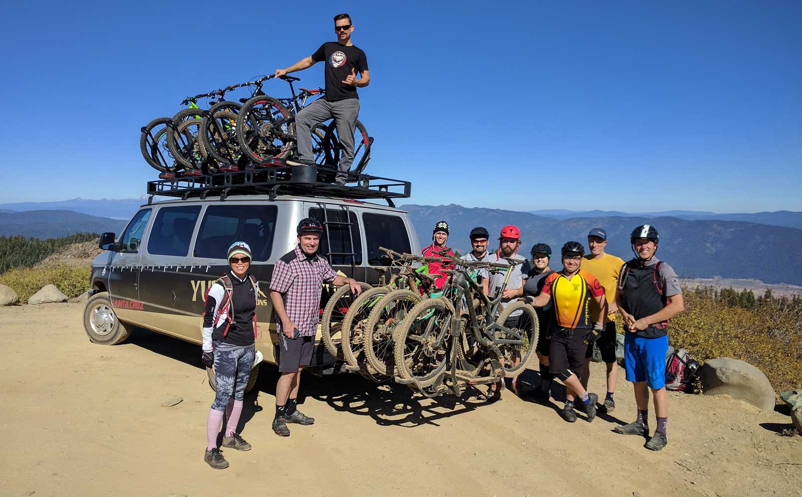 Yuba Expeditions Shuttle on top of Mt. Hough